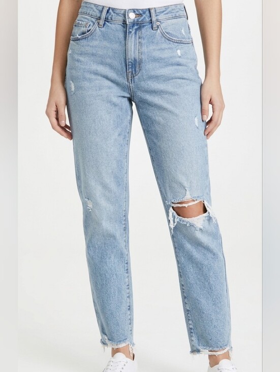 Rewash Denim - Rewash Light Blue Distressed Boyfriend Jeans Size 29 Like New